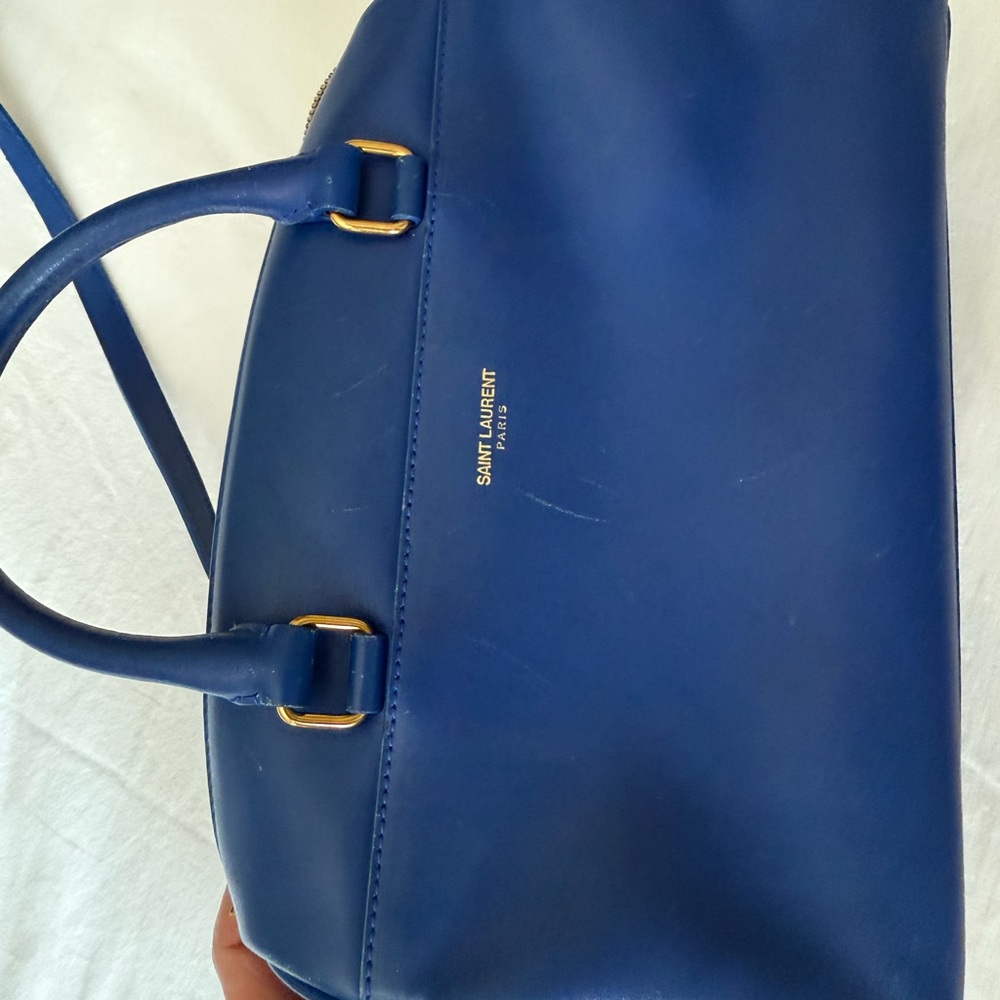 Saint Laurent Royal Blue Satchel